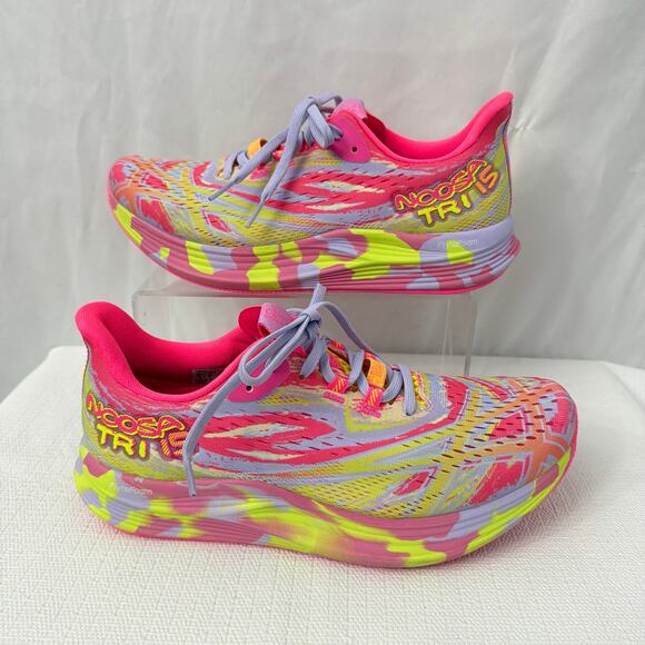 ASICS Noosa Tri 15 Shoes Womens Size 10 Running Hot Pink Multicolor Sneakers - Picture 9 of 11